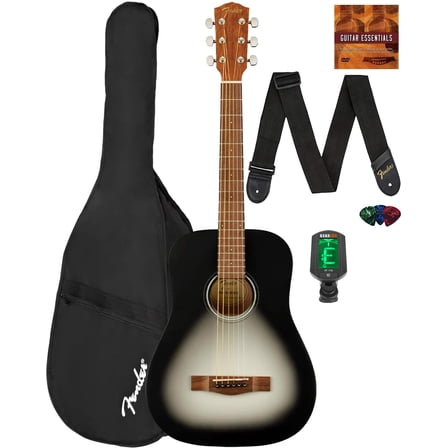 Fender FA-15 3/4-Scale Kids Steel String Acoustic Guitar - Moonlight Burst w/ Gig Bag