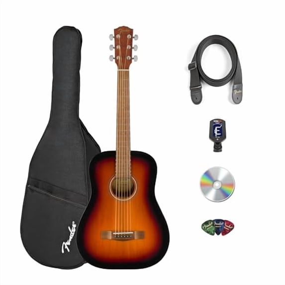 Fender California Standard Redondo Mini 3/4-Size Kids Acoustic Guitar - Sunburst w/ Gig Bag