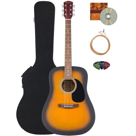 Fender FA Series Dreadnought Acoustic Guitar - 2-Color Sunburst w/ Hard Case