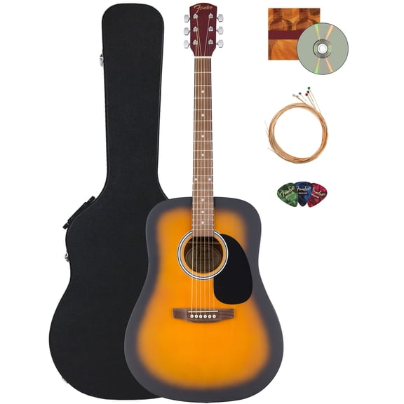 Fender FA Series Dreadnought Acoustic Guitar - 2-Color Sunburst w/ Hard Case