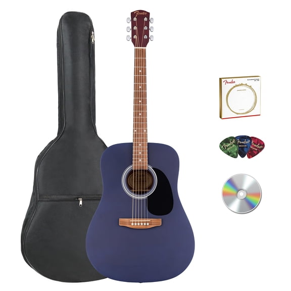 Fender FA Series Dreadnought Acoustic Guitar - Saphire Blue w/ Gig Bag