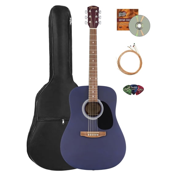 Fender FA Series Dreadnought Acoustic Guitar - Saphire Blue w/ Gig Bag