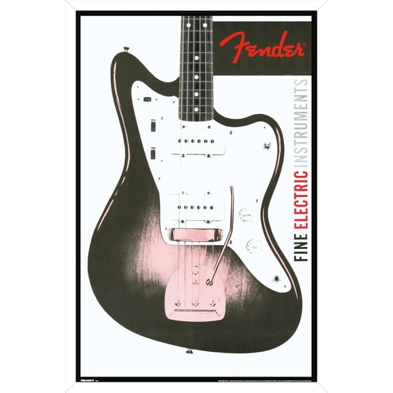 Fender - Fine Electric Instruments Wall Poster, 22.375" x 34" Framed