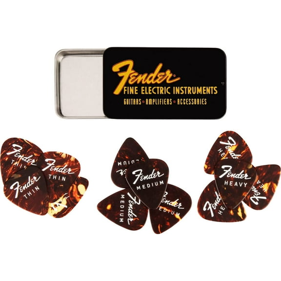 Fender Fine Electric Pick Tin - 12 Pack