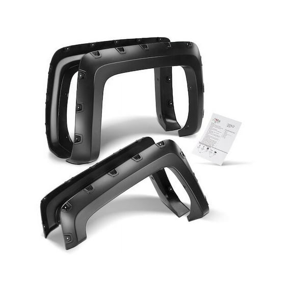 Fender Flare Set 4 - Compatible with 2015 - 2019 Chevrolet Silverado 2500 HD - Autopart Premium