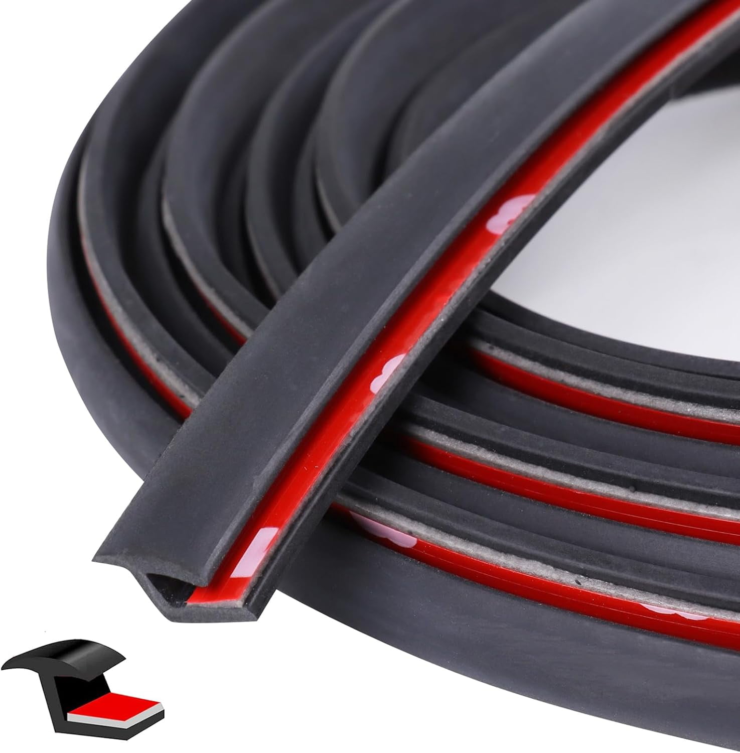 Fender Flares Edge Trim Automotive Rubber TStyle Fender Flare Edge Sealing Strip(SelfAdhesive