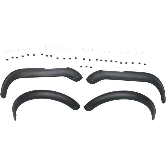 Fender Flares For 1959-1986 CJ3 CJ5 CJ6 CJ7 Front and Rear Black 4Pc