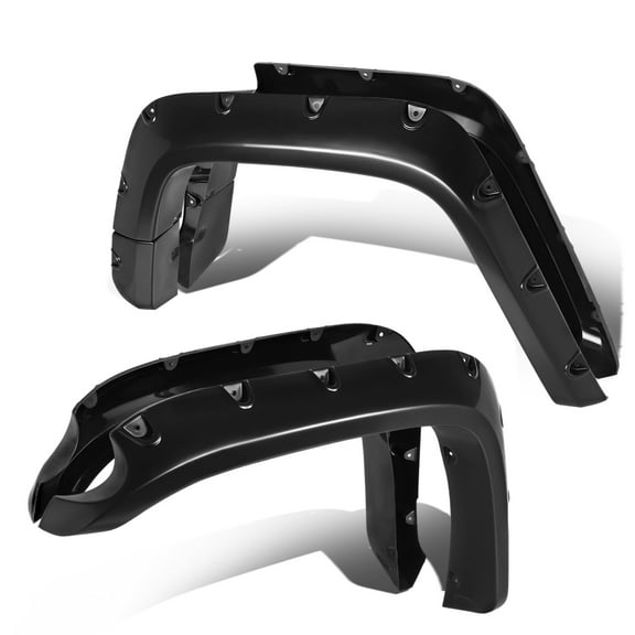 Fender Flares For 2007-2014 FJ Cruiser Pocket Riveted Style (Glossy Bump Texture) - 4 Pieces