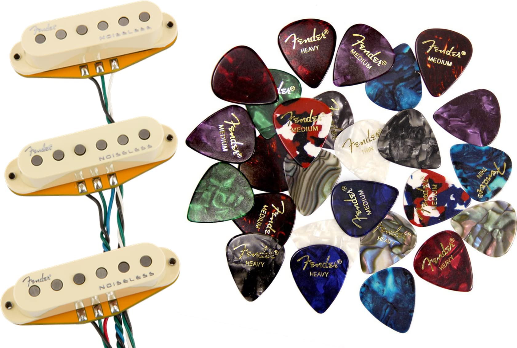 Fender Gen 4 Noiseless Stratocaster Pickups w/ Picks - Walmart.com