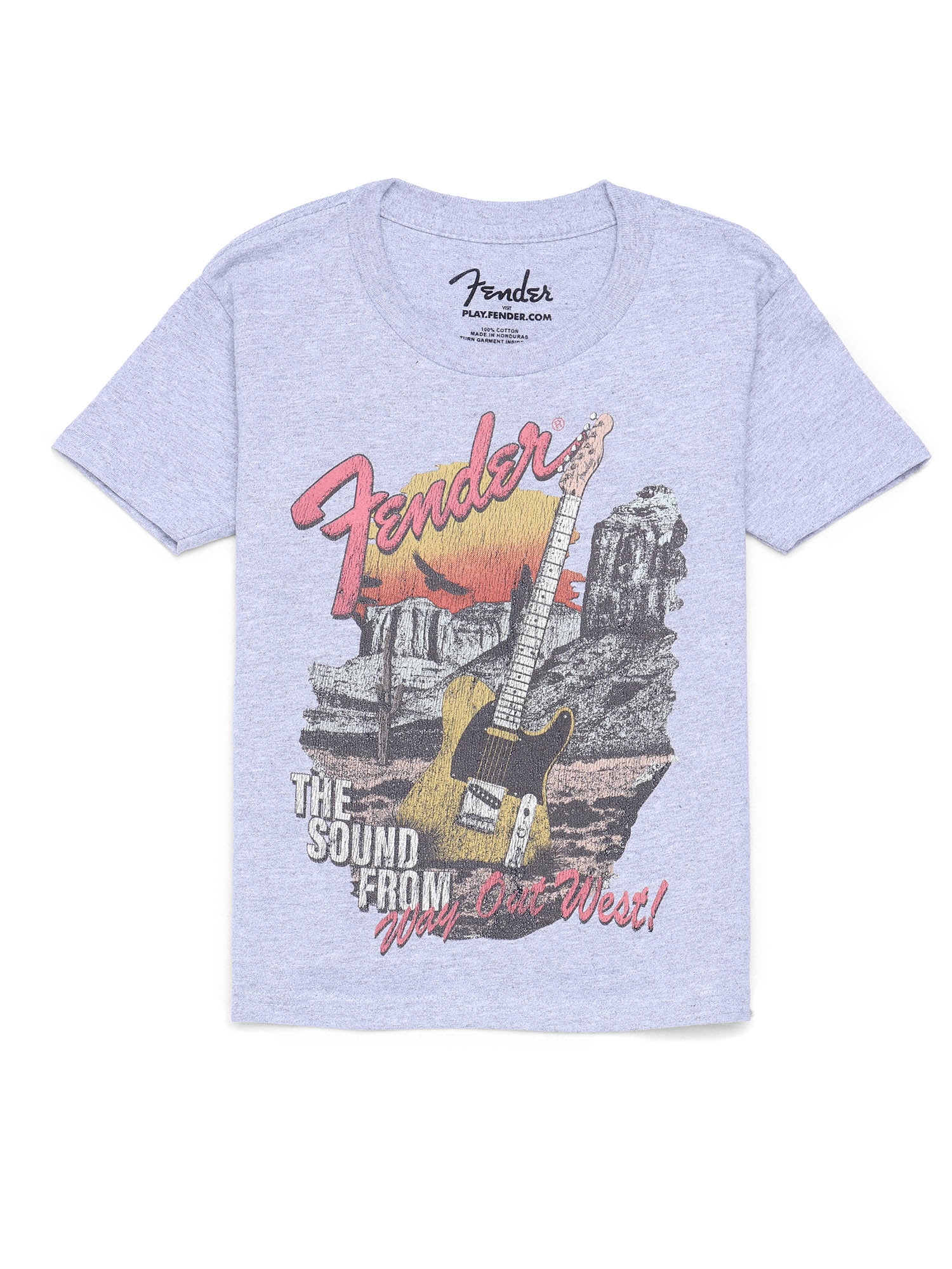 Fender Guitar Boys Graphic Tee with Short Sleeves, Sizes 4-18