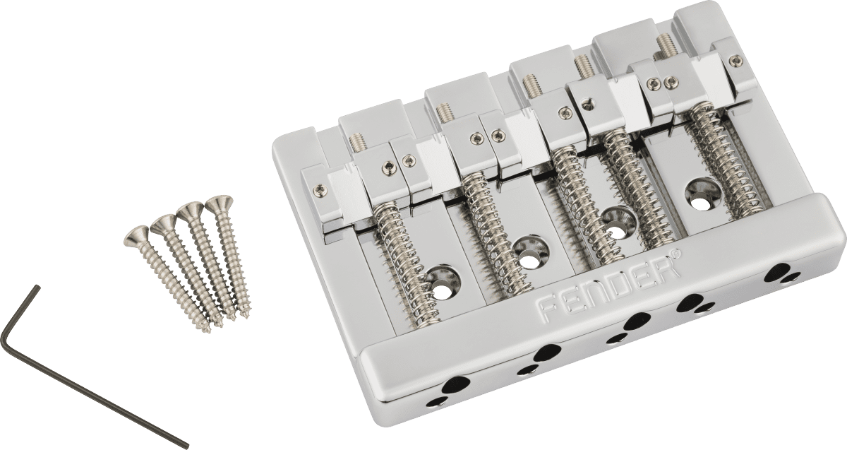 Fender Himass 5-String Bass Bridge Assembly with Brass Saddles