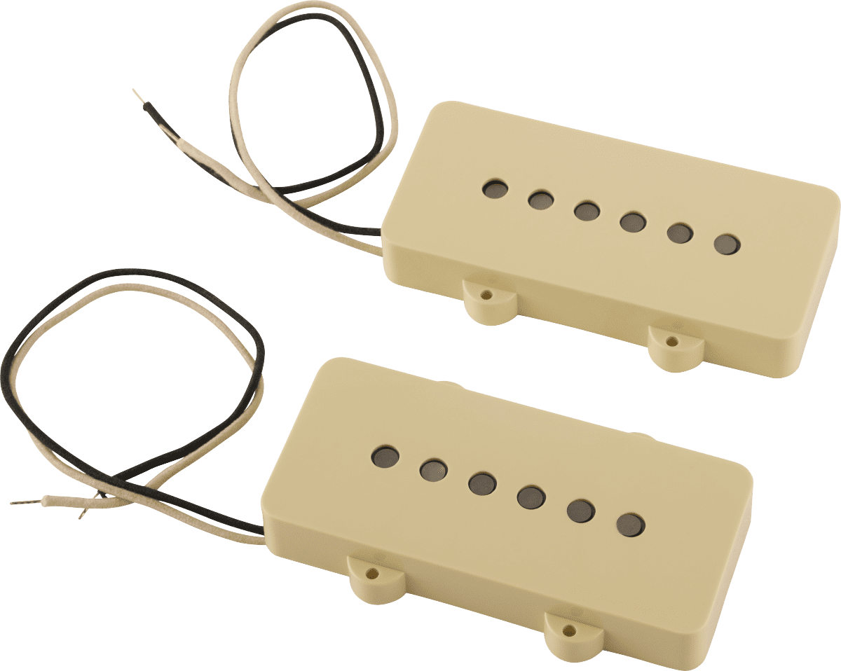 Fender J Mascis Signature Jazzmaster Single Coil Pickup Set, Aged White