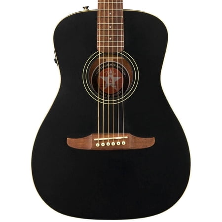 Fender Joe Strummer Campfire Electric Guitar, Walnut Fingerboard, Matte Black