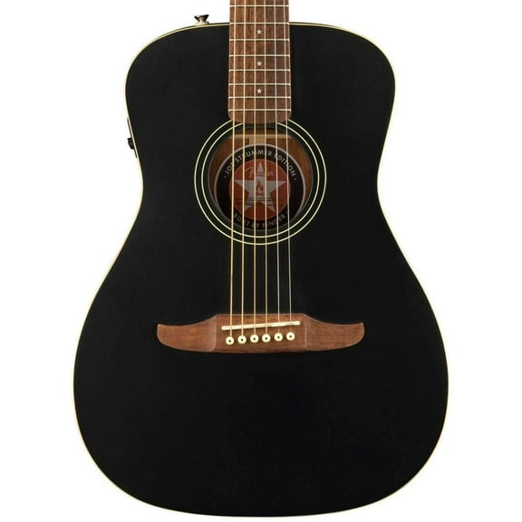 Fender Joe Strummer Campfire Electric Guitar, Walnut Fingerboard, Matte Black