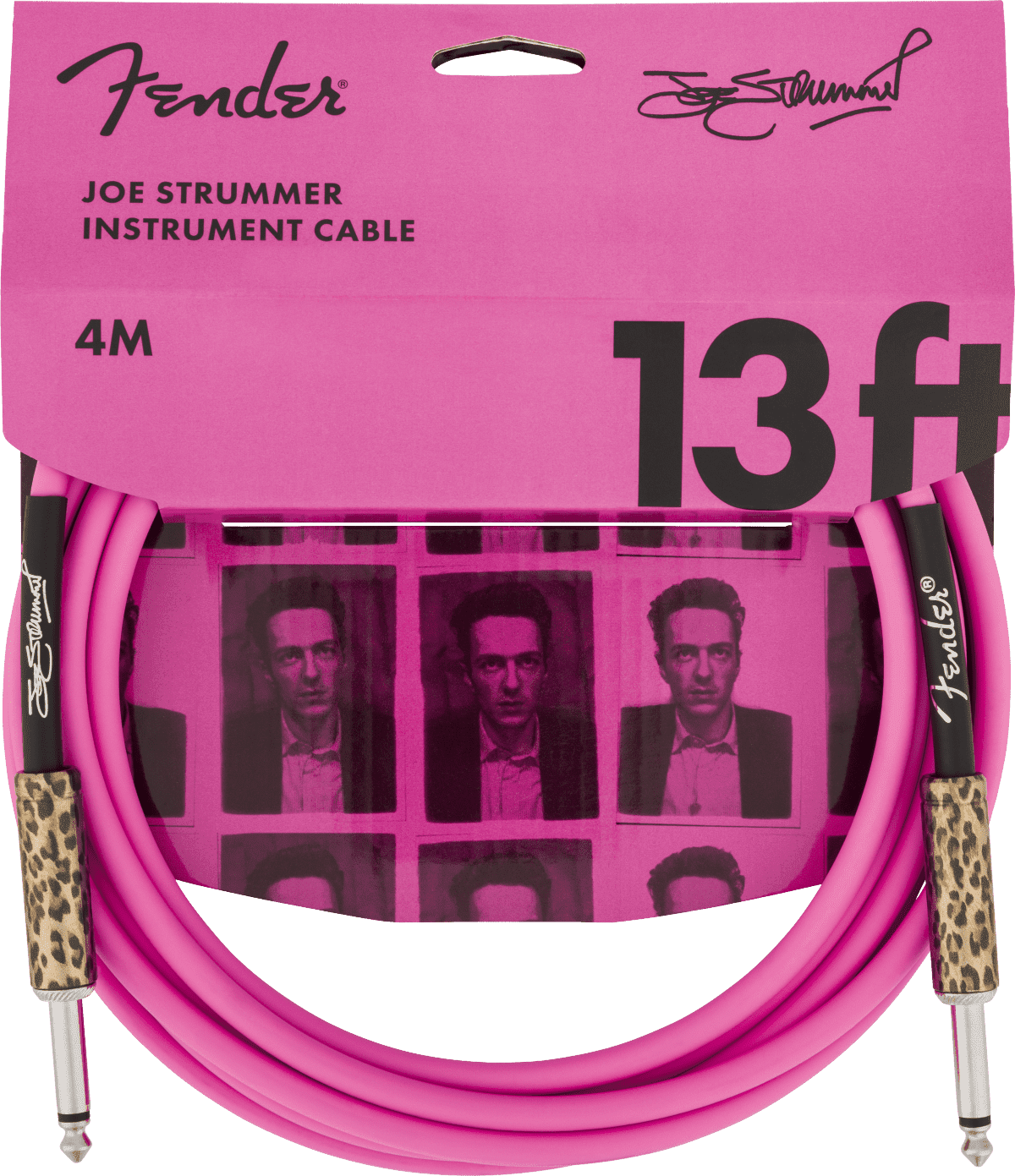 Fender Joe Strummer Signature 13' Instrument Cable, Pink