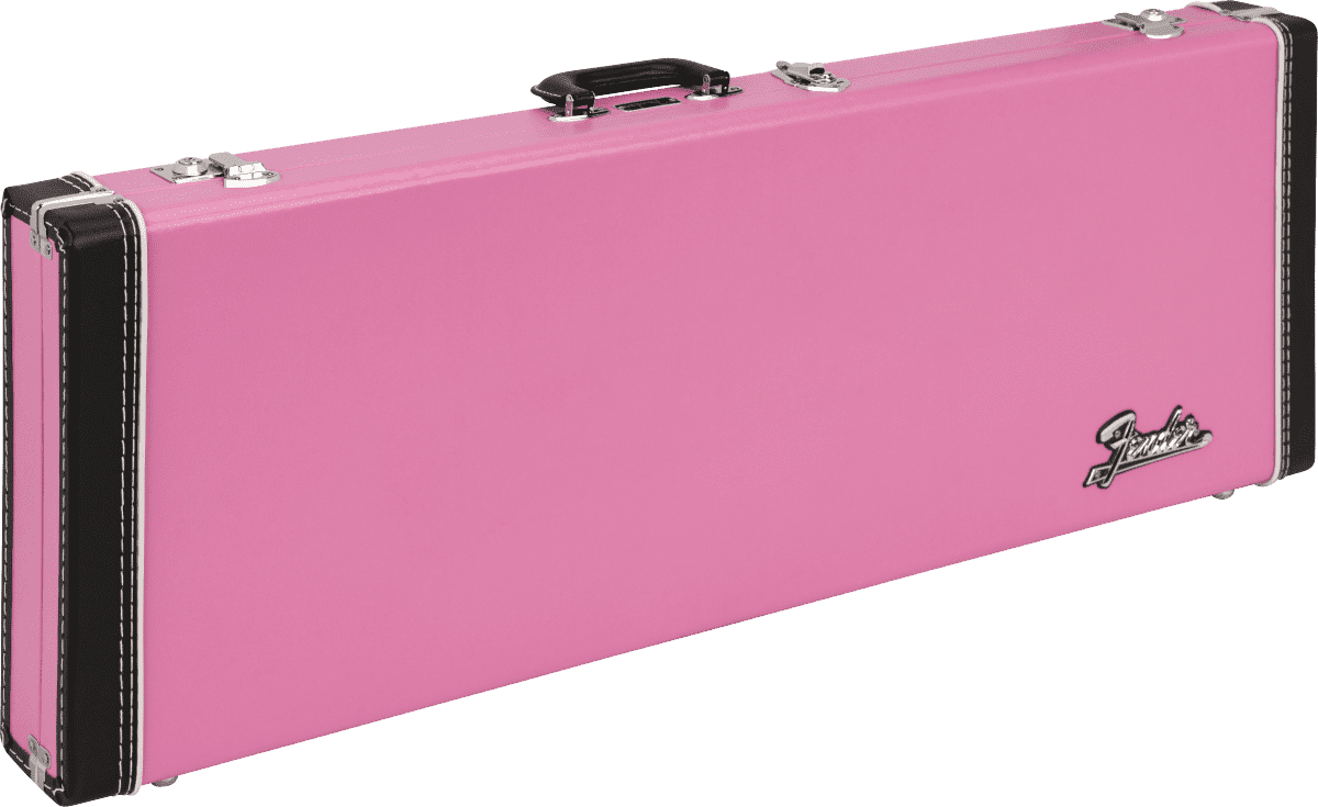 Fender Joe Strummer Signature Stratocaster/Telecaster Molded Guitar Hard Case, Pink Leopard