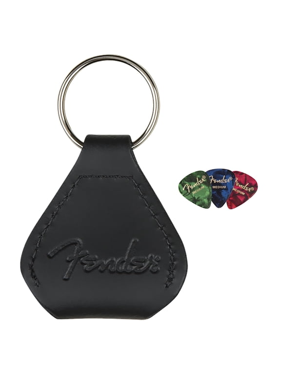 Leather Pick Holder Keychain Bundle with Picks