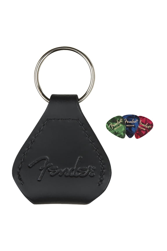 Leather Pick Holder Keychain Bundle with Picks
