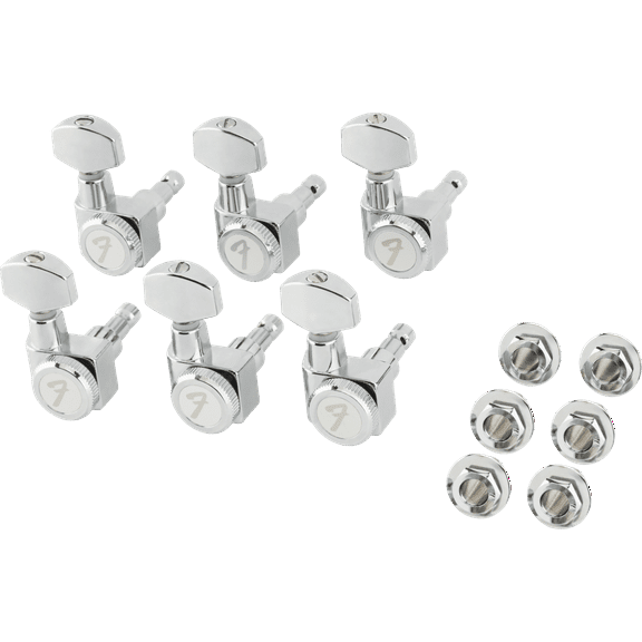 Fender Locking Stratocaster Telecaster Machine Heads Short Post Chrome (6)