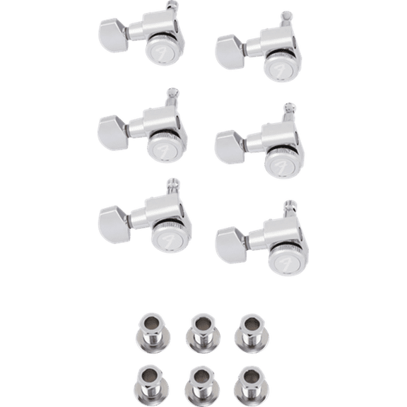 Fender Locking Tuners - Left Handed - Polished Chrome