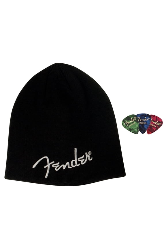 Logo Beanie Cap - Black Bundle with Picks