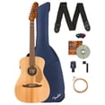 thumbnail image 1 of Fender Malibu Player Acoustic-Electric Guitar - Natural w/ Gig Bag, 1 of 9
