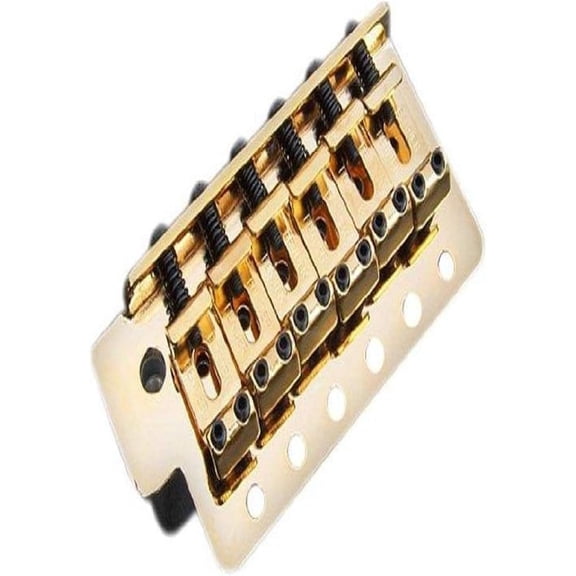 Fender Mexican Strat Gold Vintage Bridge Assembly~2 1/16"~Small Block~Brand New