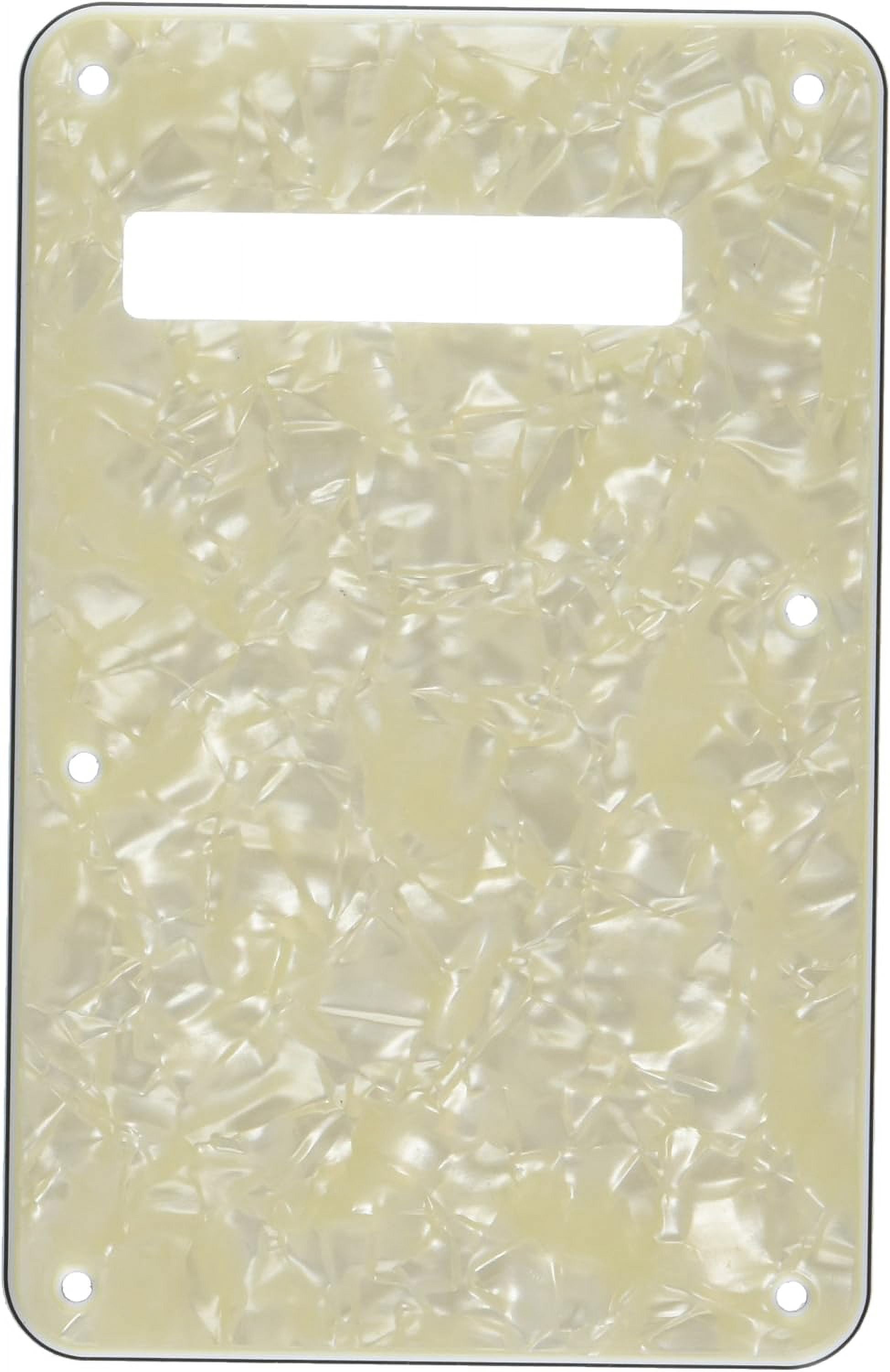 Fender Modern Backplate, Stratocaster - Aged White Moto Aged White Moto 4-ply
