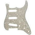 thumbnail image 1 of Fender Modern Pickguard, Stratocaster, 11-Hole - White Moto, 1 of 2