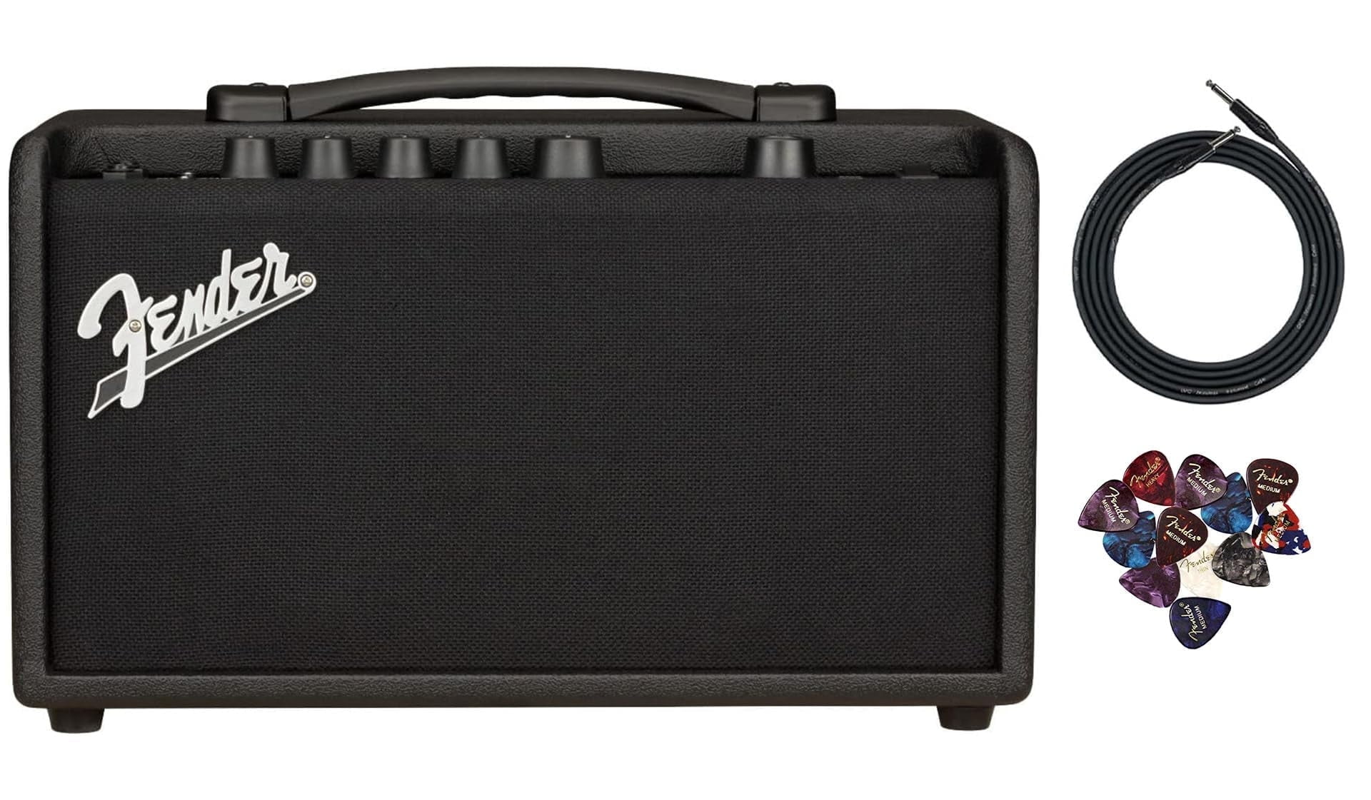 Fender Mustang LT40S Amplifier Bundle with Instrument Cable and 12-Pack Picks