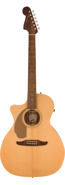 Fender Newporter Player Auditorium Size Lefty Acoustic Electric Guitar, Natural