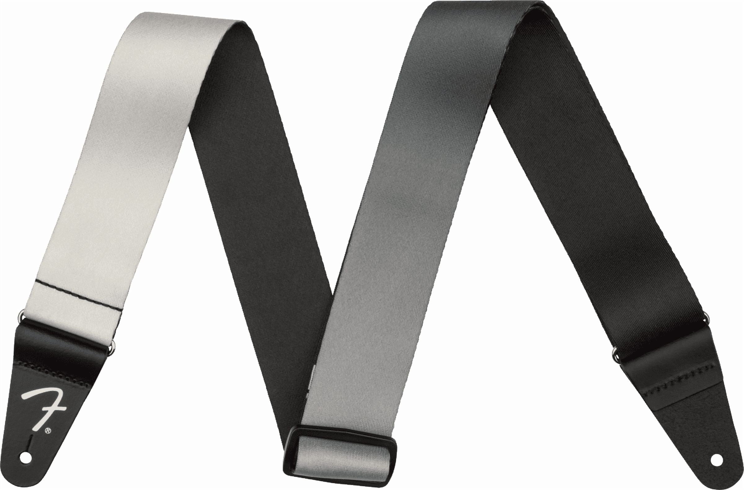 Fender Ombre Nylon 2" Guitar Strap, Silver Smoke