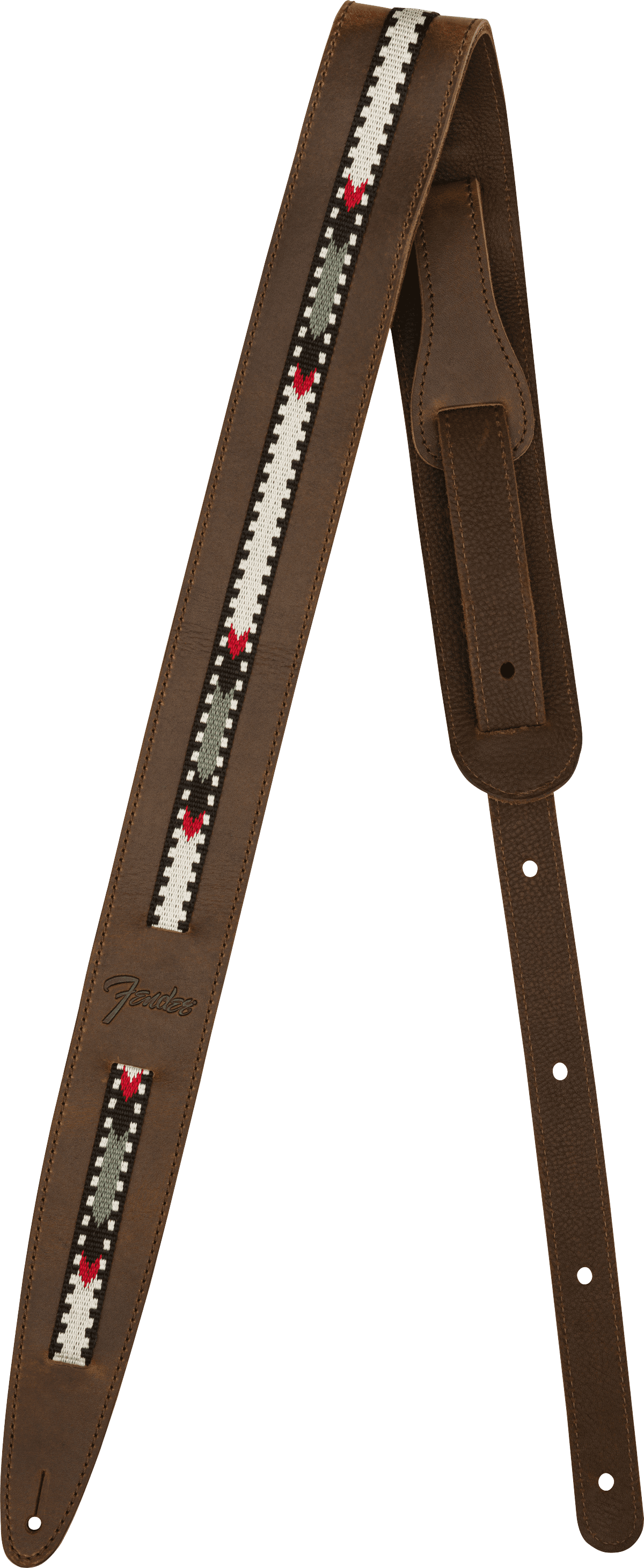 Fender Paramount Acoustic Leather Strap, Brown