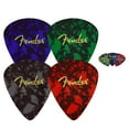 thumbnail image 1 of Fender Pick Shape 4-Pack Multi-Color Logo Coaster Set Bundle with Picks, 1 of 9