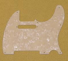 Fender Pickguard For American Series Tele, 4-Ply, Aged White Pearloid