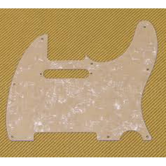 Fender Pickguard For American Series Tele, 4-Ply, Aged White Pearloid