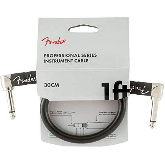 Fender Professional 1' Instrument Cable - Black