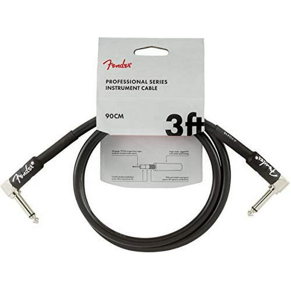 Fender Professional 3' Instrument Cable - Black