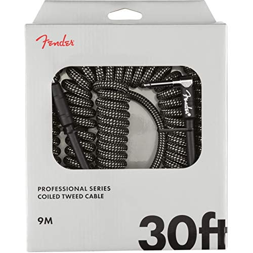 Fender Pro Coil Cable 30' - Grey Tweed