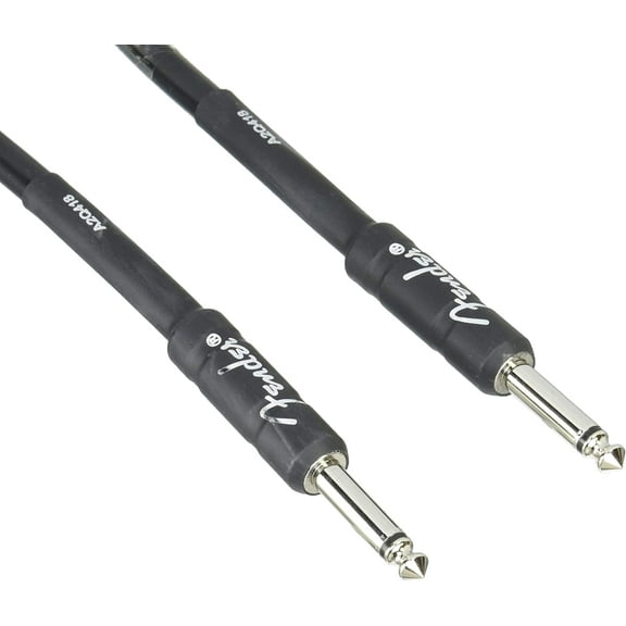 Fender Professional Series Instrument Cable, Straight/Straight, Black, 25ft