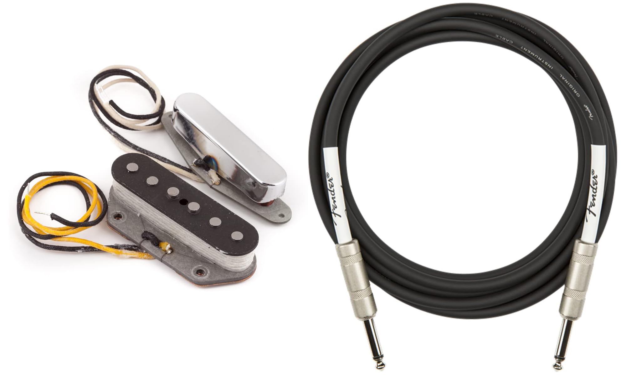 Fender Pure Vintage '64 Telecaster Pickups Bundle with Instrument Cable