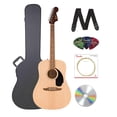 thumbnail image 1 of Fender Redondo Dreadnought Acoustic Guitar - Natural Bundle with Hard Case, Strap, Strings, Picks, and Austin Bazaar Instructional Video, 1 of 3