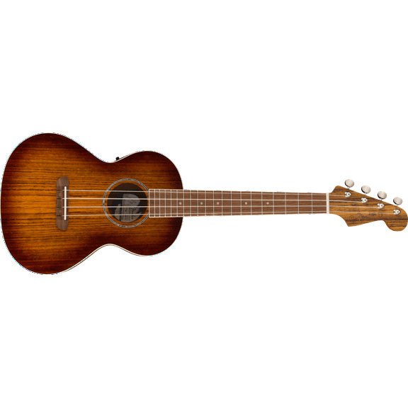 Fender Rincon Ovangkol Acoustic-Electric Tenor Ukulele, Aged Cognac Burst