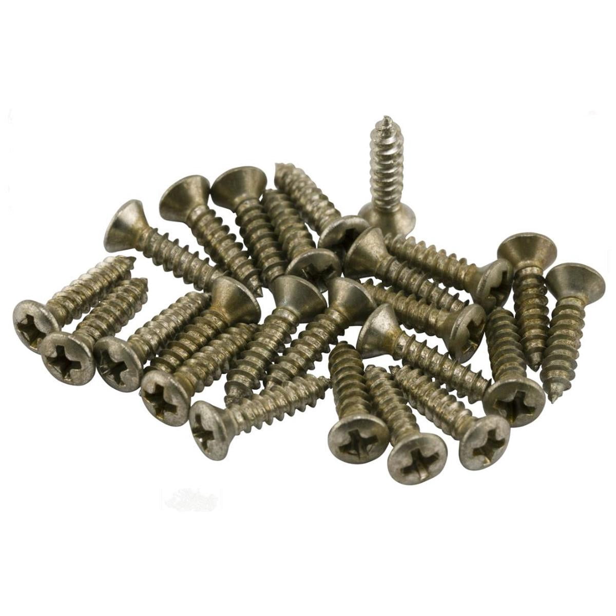 Fender Road Worn Pickguard Control Plate Screws, 24-Pack