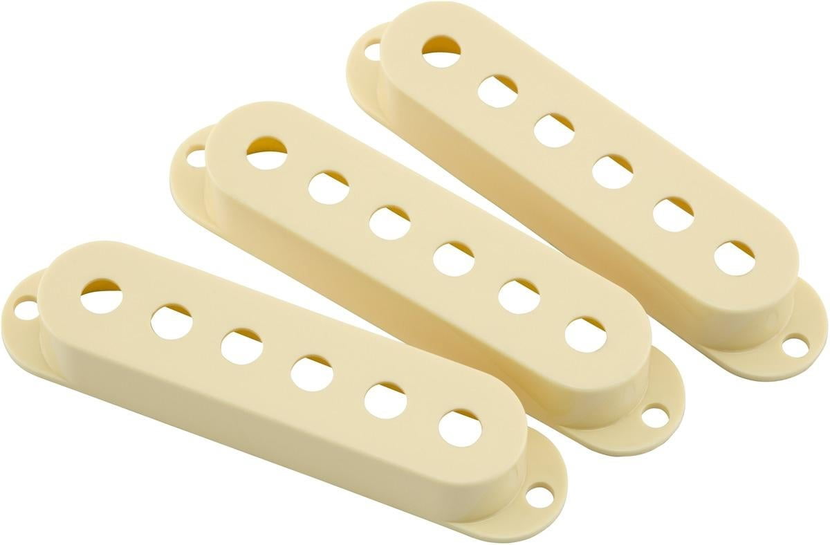 Fender Road Worn Stratocaster Pickup Covers, Aged White, 3 Pack