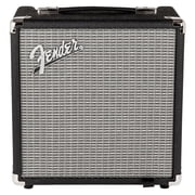 Fender Rumble 15 V3, Black/Silver- 15 Watt Electric Bass Guitar Combo Amp