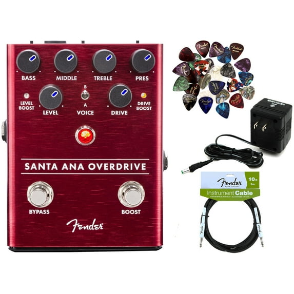 Fender Santa Ana Overdrive Pedal w/ Power Supply