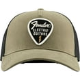 thumbnail image 1 of Fender Snap Back Pick Patch Cap, Stocking Stuffers, Guitar Accessories, Olive, 1 of 1