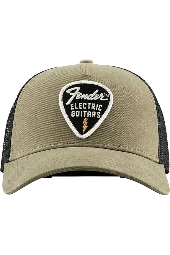 Snap Back Pick Patch Cap, Stocking Stuffers, Guitar Accessories, Olive