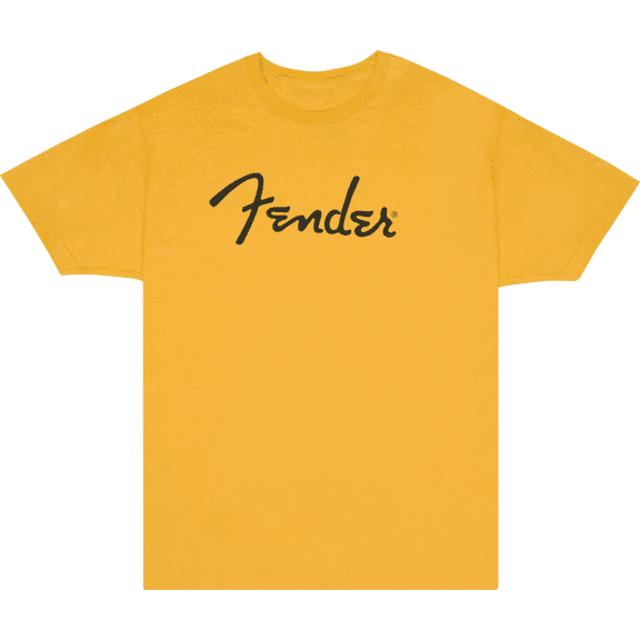 Fender Spaghetti Logo T-Shirt, Butterscotch, X-Large